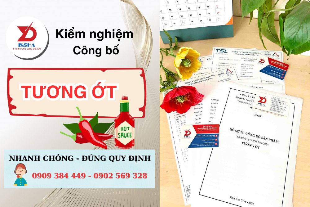 Quy trình kiểm nghiệm và công bố chất lượng Tương ớt