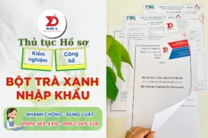 Công bố BỘT TRÀ XANH nhập khẩu đúng theo Nghị định 15/2018