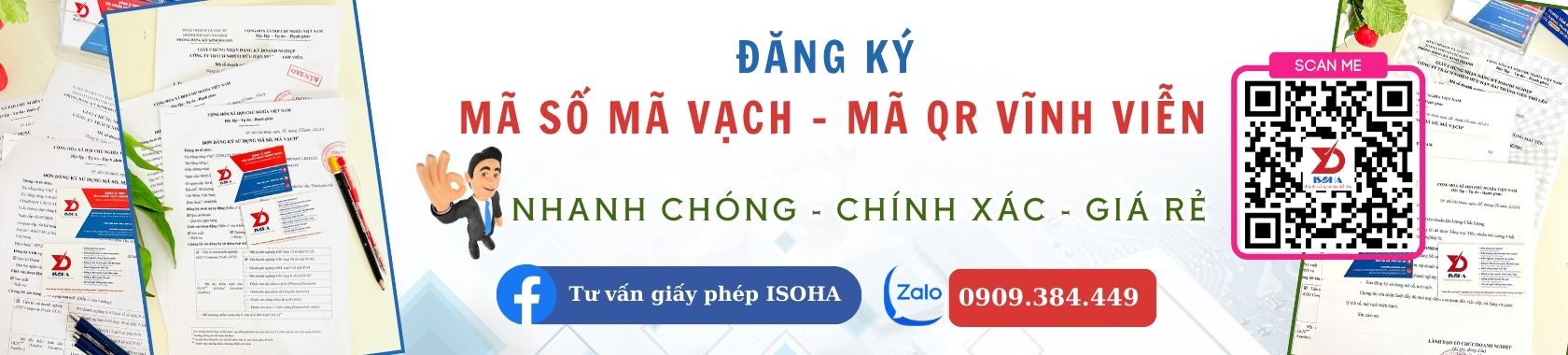 Dịch vụ đăng ký mã vạch sản phẩm - mã qr vĩnh viễn - ISOHA